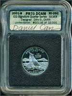State Quarter Set Daniel Carr Details about   Lot 2 2001-P-D New York 25C ICG Signature Series 